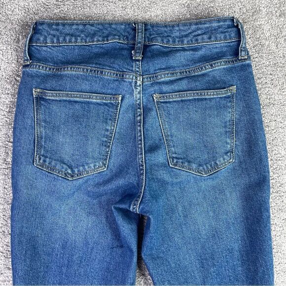 Universal Thread Jeans Women’s 25 Blue Ankle Boot Mid-Rise Medium Denim - Picture 4 of 12